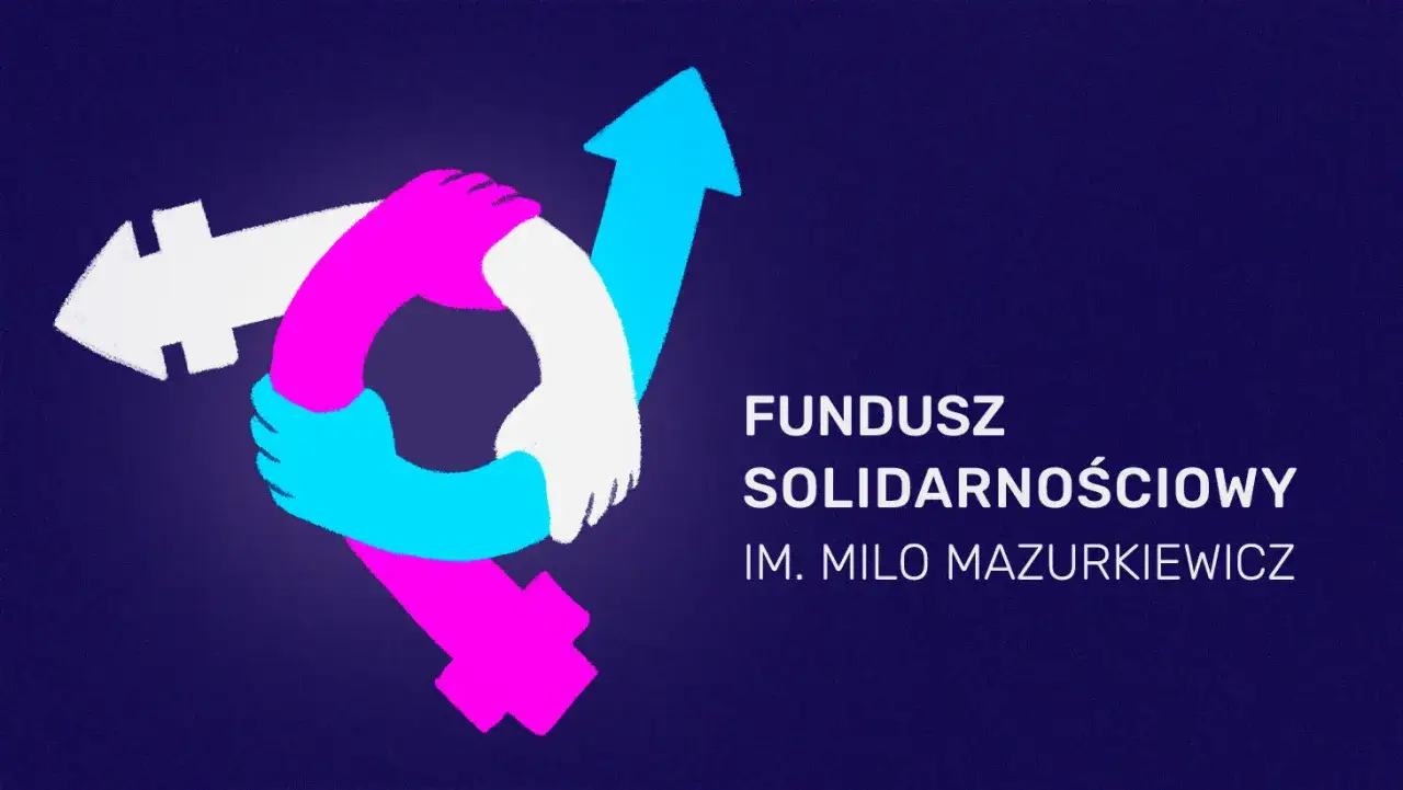 Symboliczne dłonie łączące strzałki symbolizują wspólne działanie. Fundusz solidarnościowy co to jest? Wsparcie dla potrzebujących.