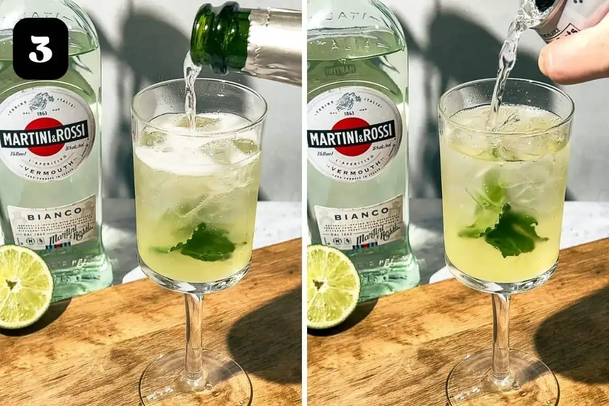 Martini Royale z prosecco i miętą