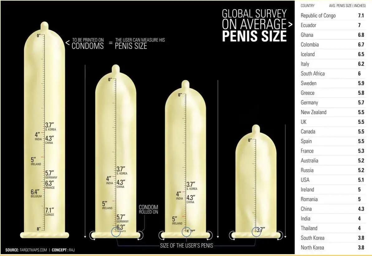 Jak zmierzyć penisa do prezerwatywy infografika