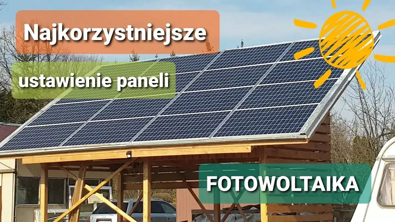 optymalne ustawienie paneli fotowoltaicznych na dachu