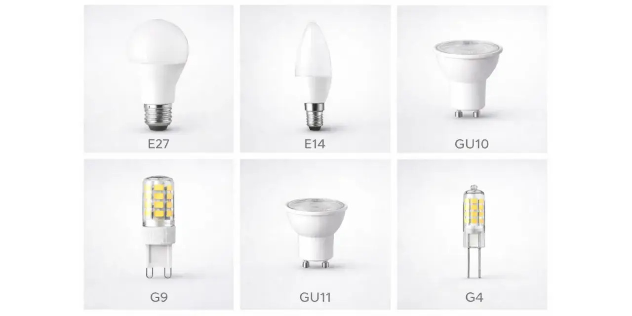 Różne rodzaje żarówek LED: E27, E14, GU10, G9, GU11, G4. Zastanawiasz się, jakie lampy dają najwięcej światła?