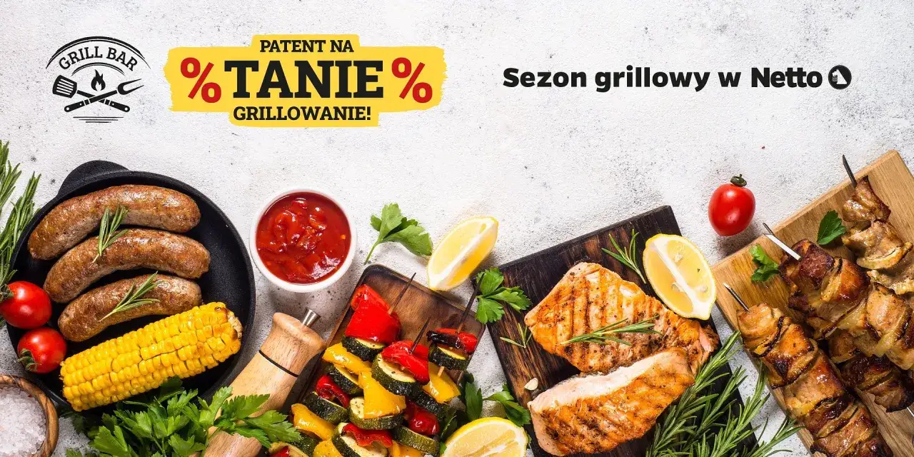 Sezon grillowy w Netto: kiełbaski, ryba, szaszłyki z mięsem i warzywami – idealne co na grilla!