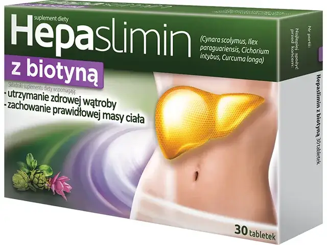 Opakowanie Hepaslimin i jego gł&oacute;wne składniki