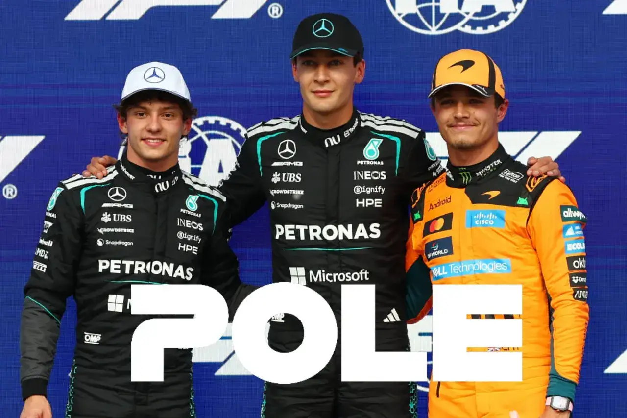 Pilotos celebran en el podio tras la clasificaci&oacute;n F1 Canad&aacute;.