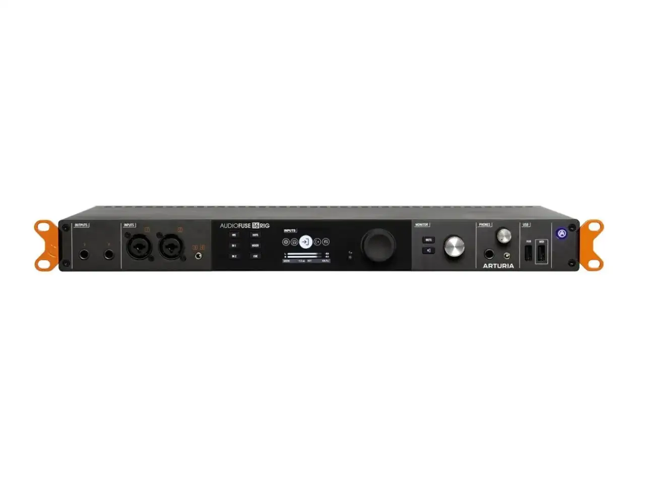 Arturia AudioFuse 16Rig &ndash; profesjonalny interfejs audio z licznymi wejściami i wyjściami, idealny do studia nagraniowego.