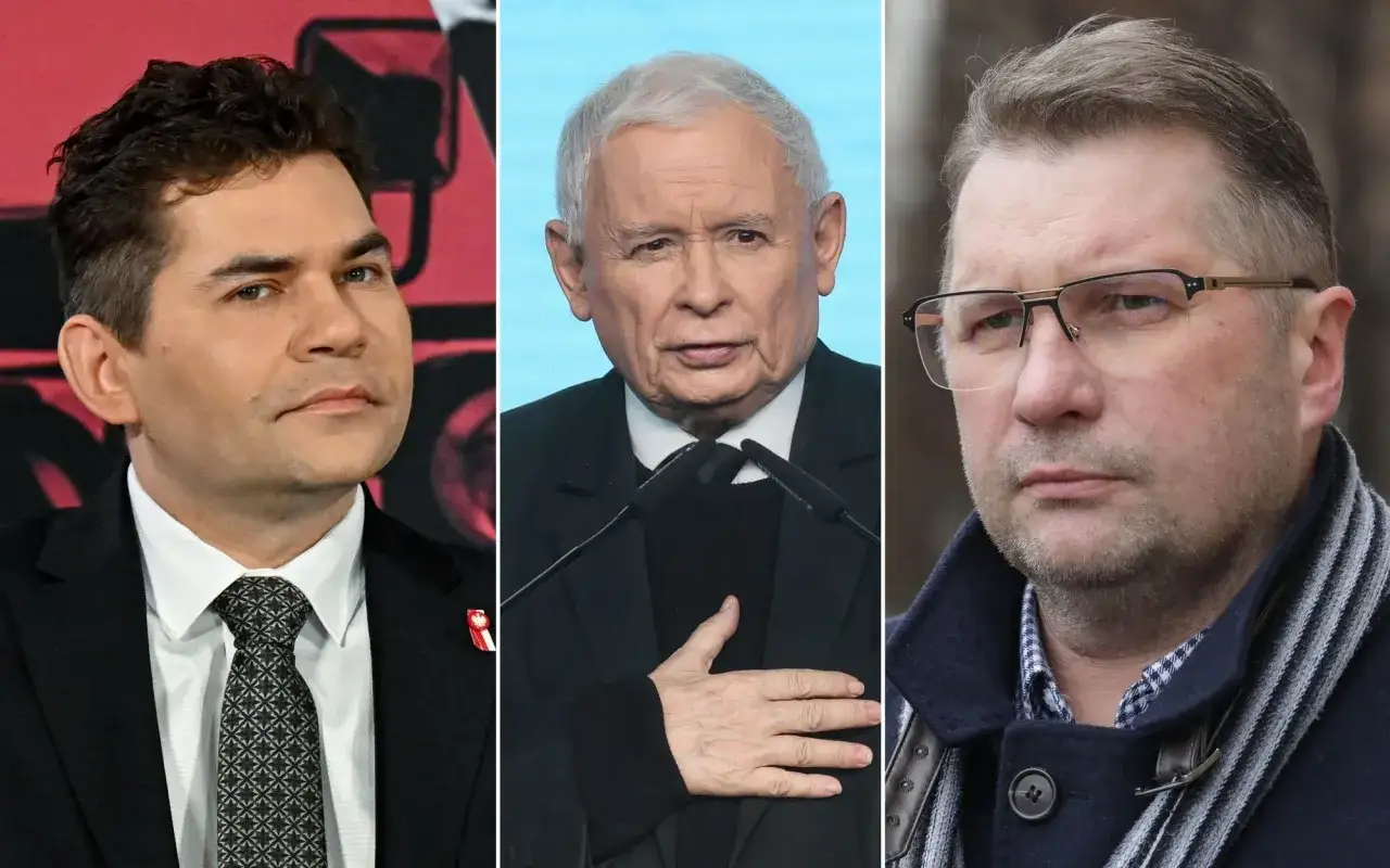 Trzech polityków: Mateusz Morawiecki, Jarosław Kaczyński i Mariusz Błaszczak. Kogo Jarosław Kaczyński ogłosi 7 marca jako kandydata na premiera?