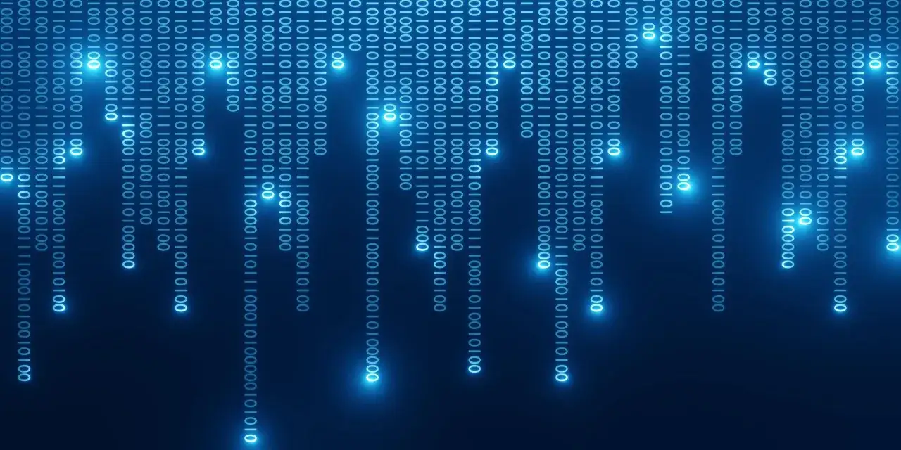 abstract binary code background