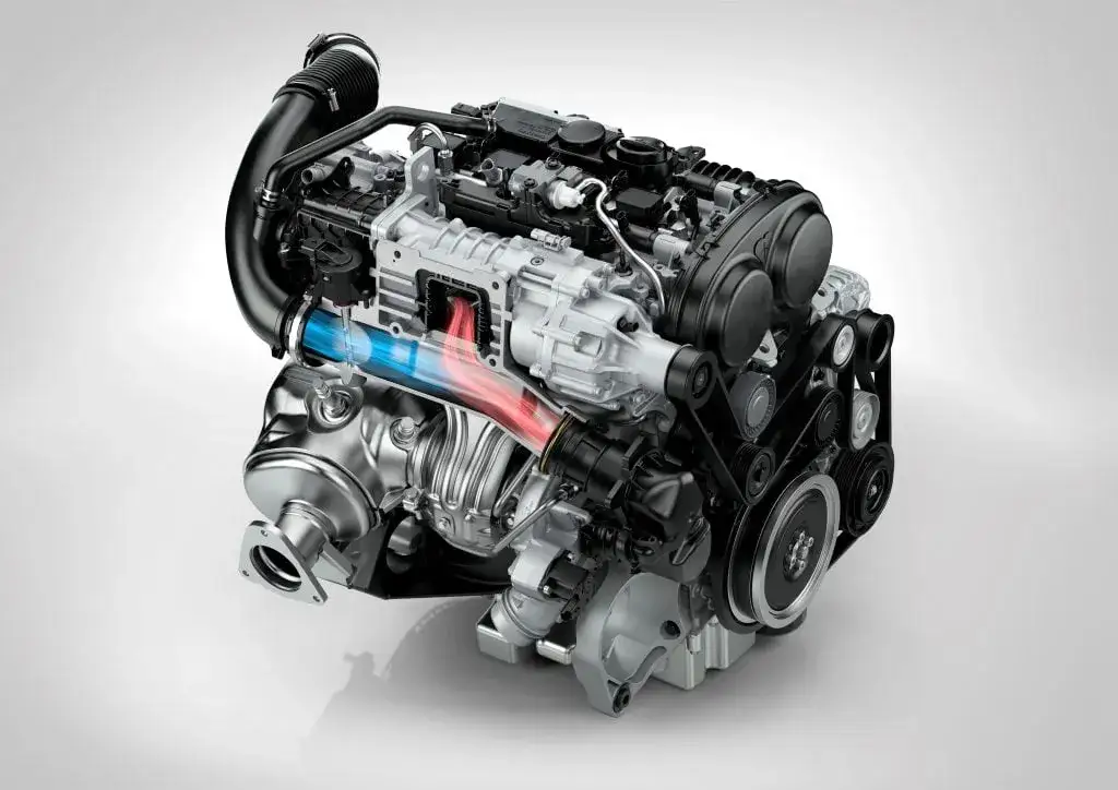 Wnętrze silnika Volvo V40 Drive-E
