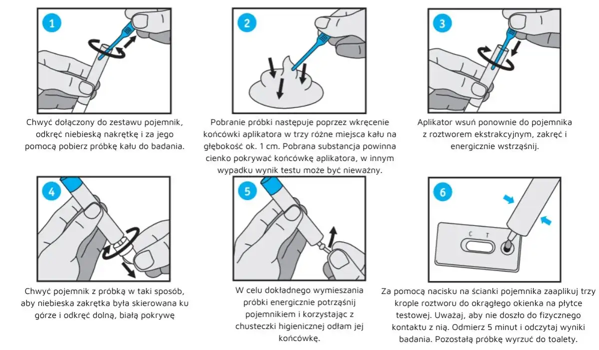domowy test na krew utajoną w kale