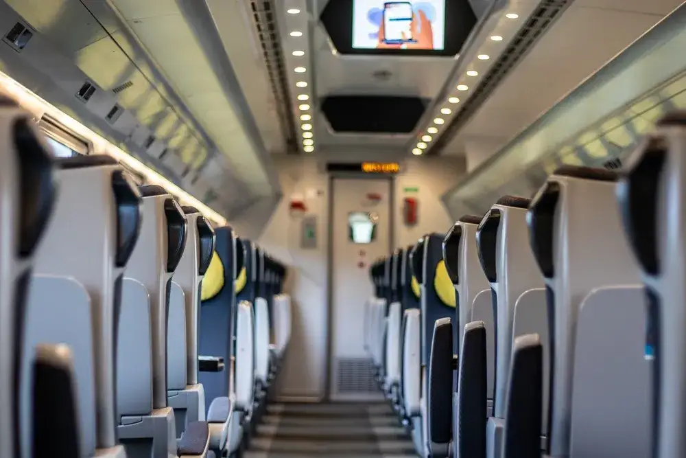 Pendolino wnętrze wifi, ekran telefonu wifi Pendolino
