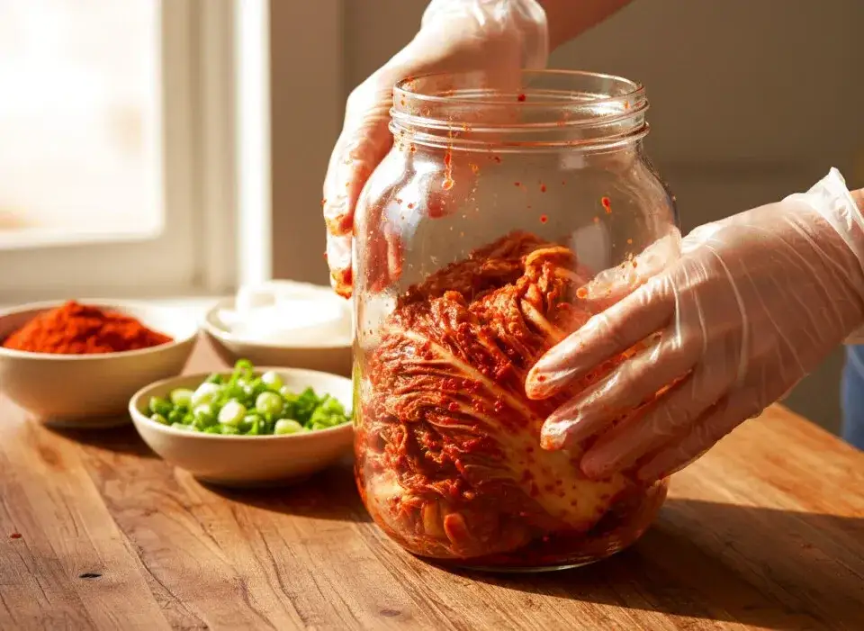 kimchi przechowywanie lodówka słoiki