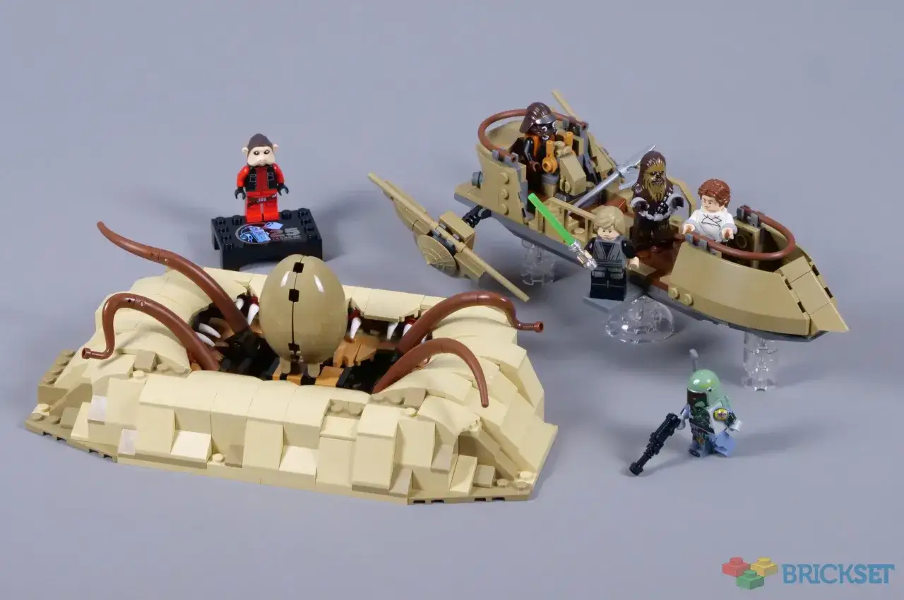 LEGO 75396: Sarlacc-Grube mit Luke, Chewbacca, Han Solo, Boba Fett und einem Jawas.