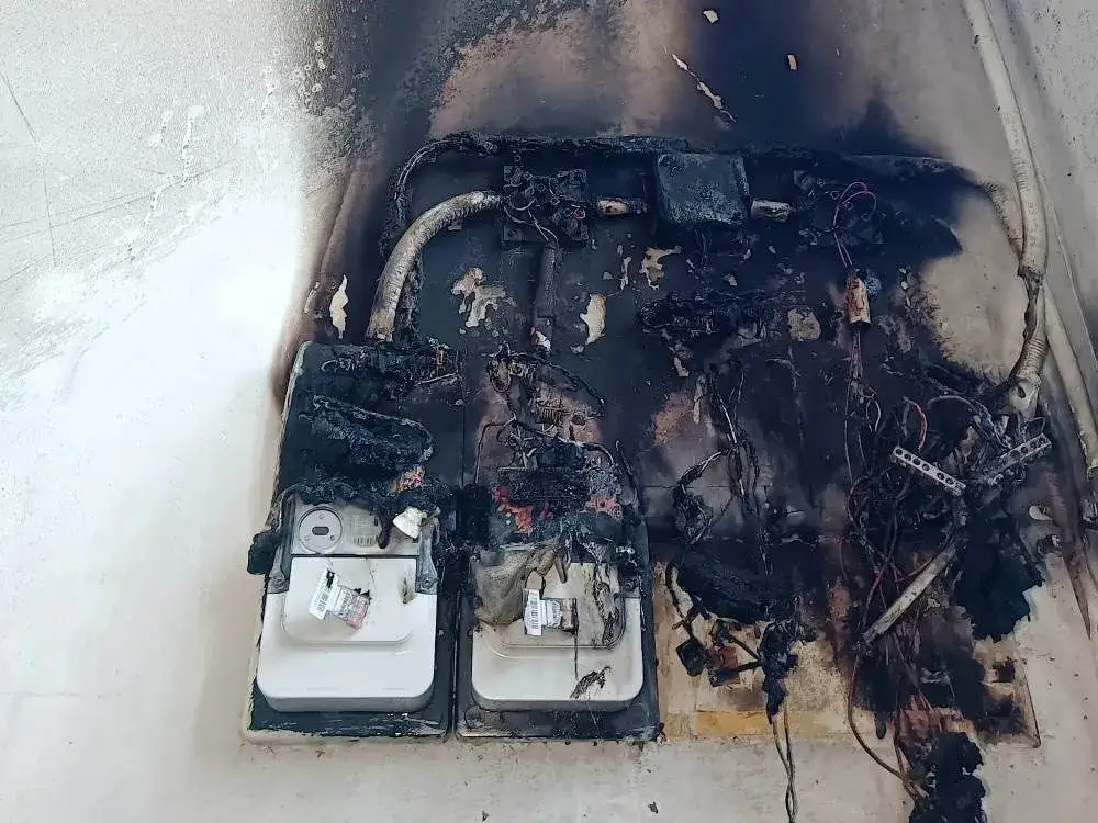 pożar instalacji elektrycznej w domu