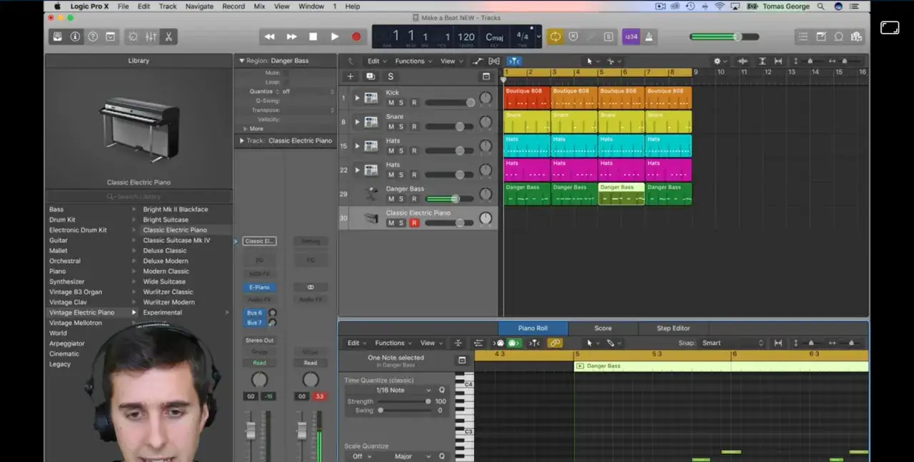 Tworzenie muzyki w Logic Pro X, szukanie darmowe sample i dodawanie ich do projektu.