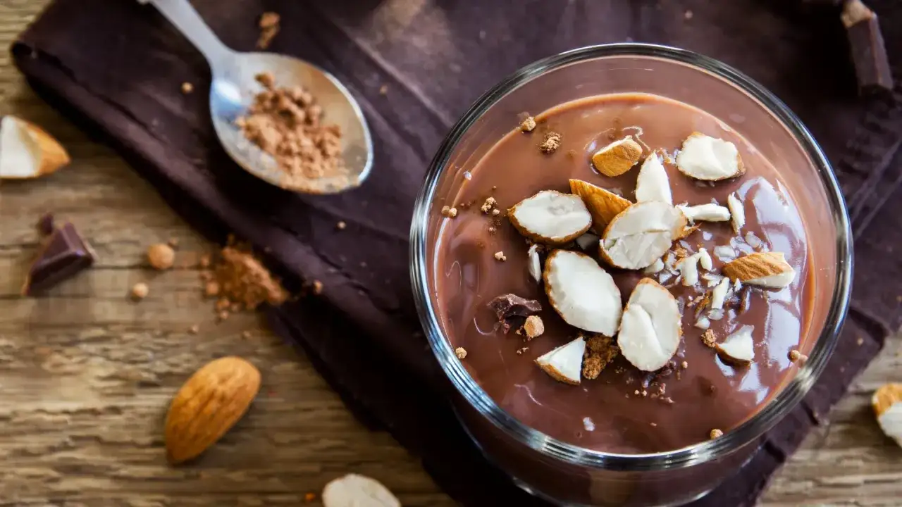 Crème dessert chocolat vegan lait amande