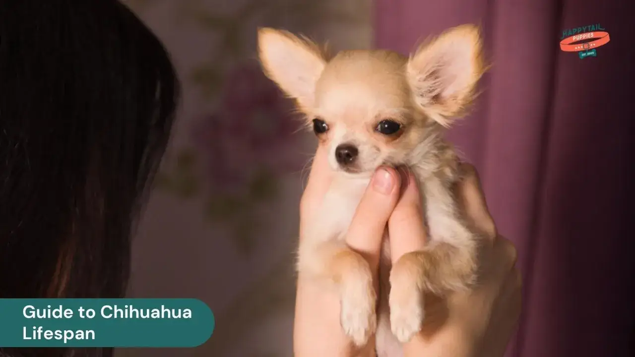 En person håller en söt chihuahua. Lär dig hur gammal blir en chihuahua och hur du tar hand om din lilla vän.