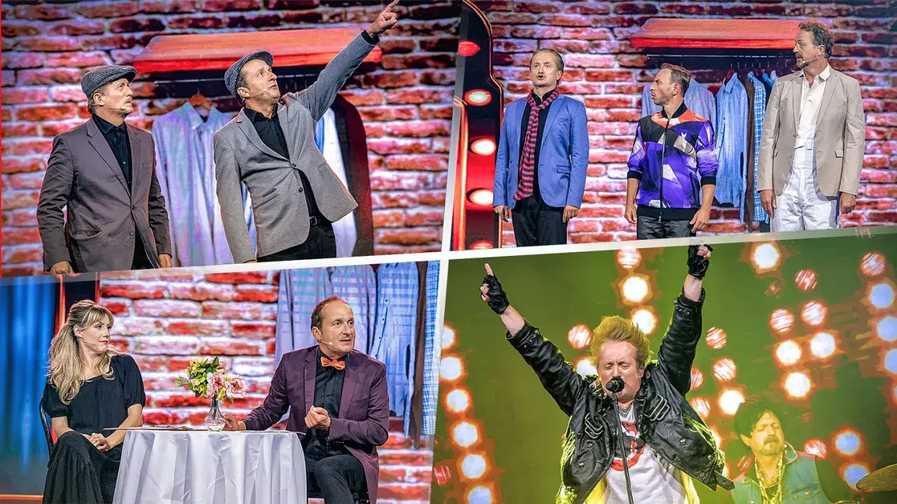Znany komik opowiada, dlaczego przestał pić alkohol i jak to wpłynęło na jego żarty. Widać scenę z występami i koncert.