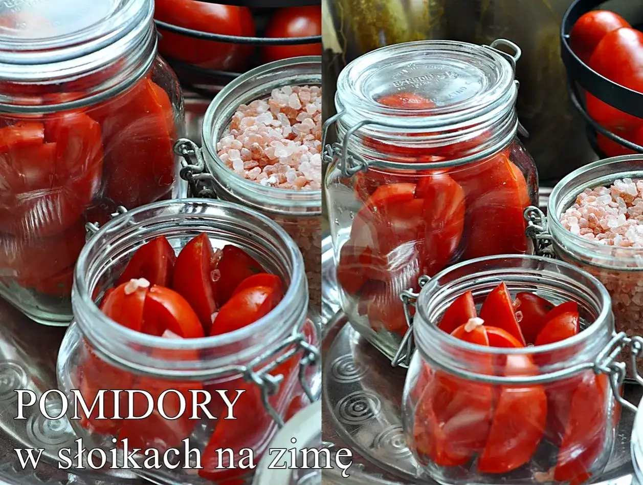 odsączanie pomidor&oacute;w na sicie