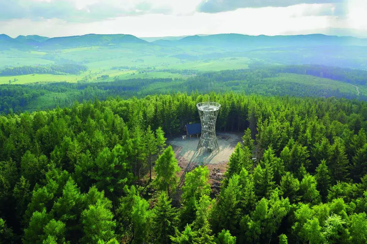 Panorama z wieży widokowej Borowa Jedlina-Zdr&oacute;j