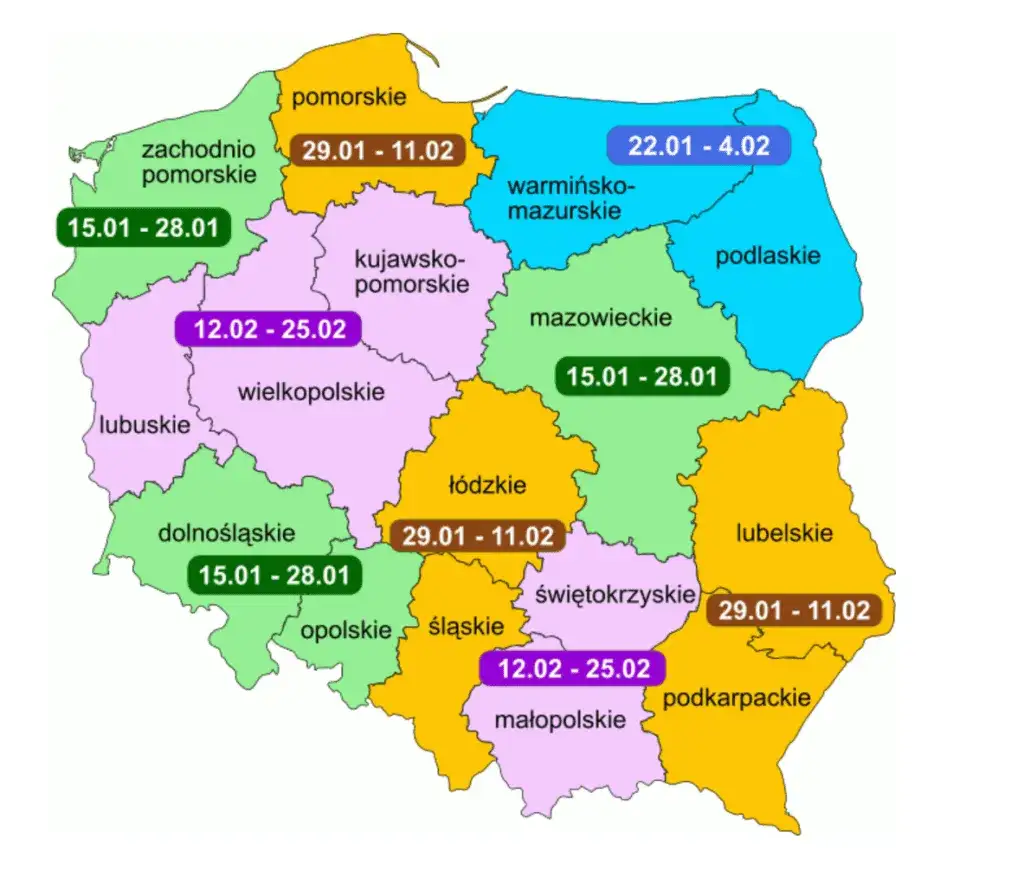Zdjęcie Kiedy są ferie na Dolnym Śląsku? Pełny harmonogram terminów i turnus