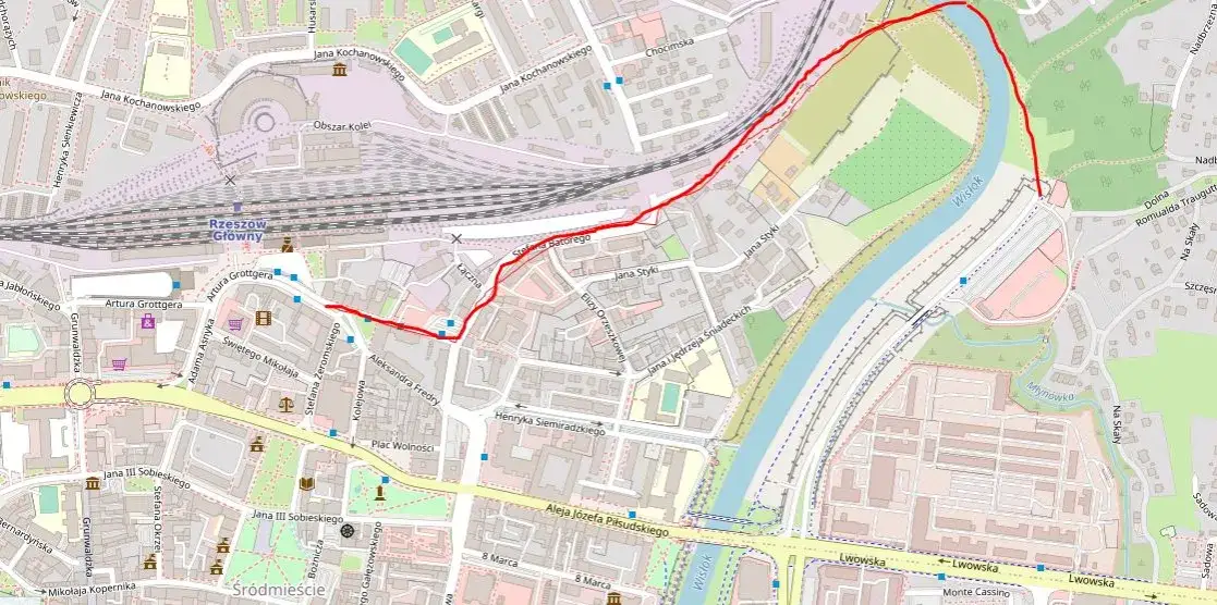Dworzec PKS Rzesz&oacute;w mapa lokalizacja