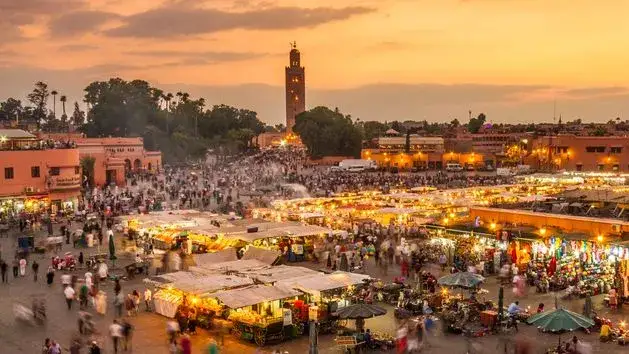 Marrakesz Dżemaa el-Fna wieczorem