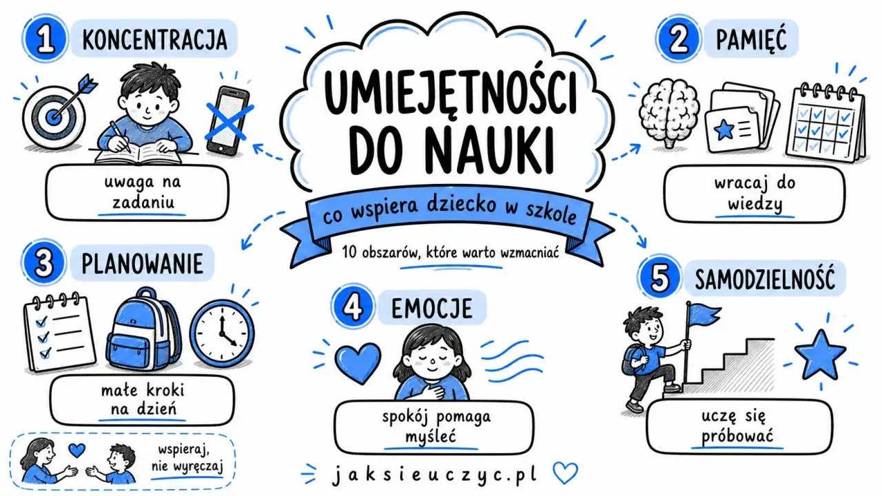 Co powinien umieć 10 latek? Umiejętności do nauki: koncentracja, pamięć, planowanie, emocje, samodzielność.