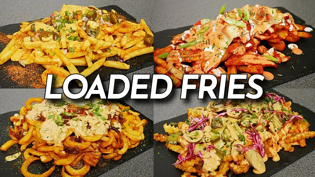 Loaded fries various toppings