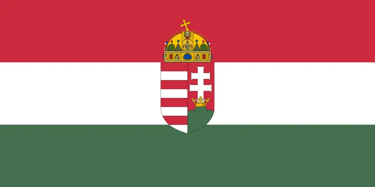 Porównanie flagi Budapesztu i flagi Węgier