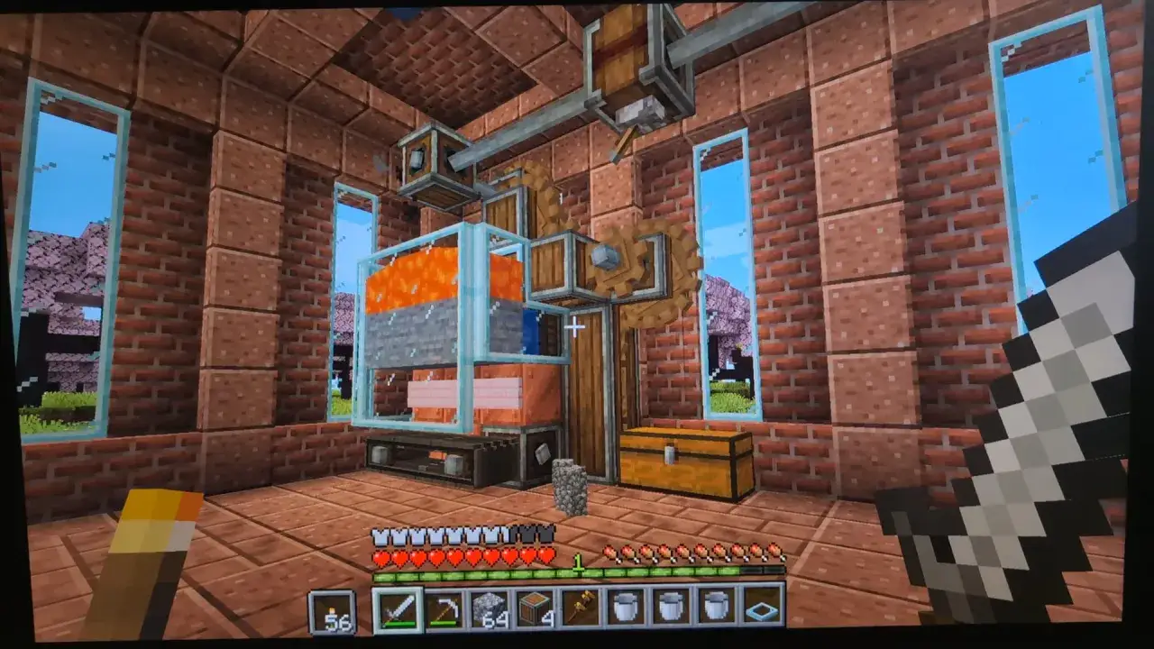 Minecraft wydajna farma lawy wiele moduł&oacute;w