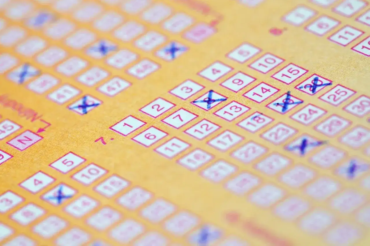 Kupon lotto z zaznaczonymi polami. Może to są szczęśliwe liczby dla bliźniąt?