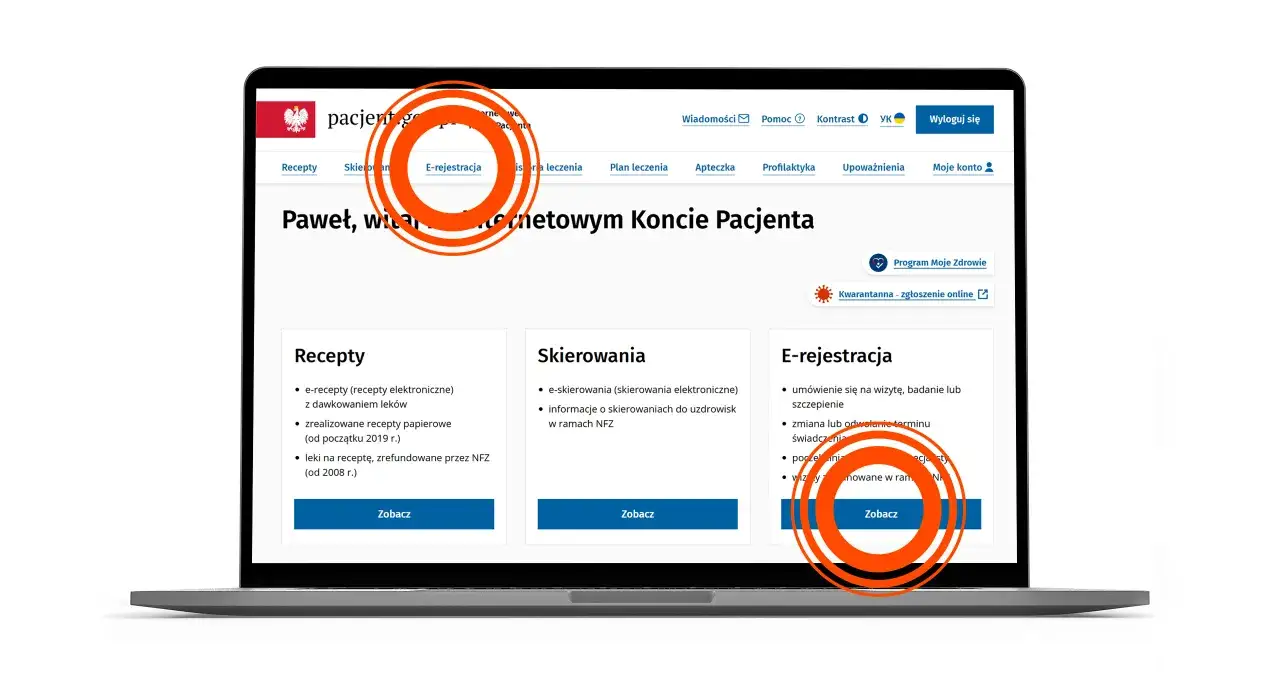 E-rejestracja na wizytę, badanie lub szczepienie. Dowiedz się, jak sprawdzić kolejkę NFZ online.