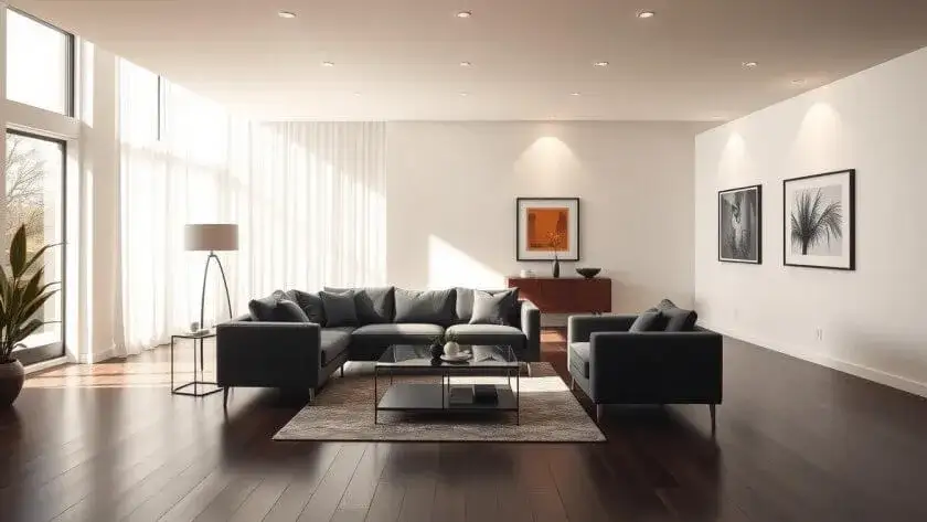 salon z ciemną podłogą inspiracje style wnętrz