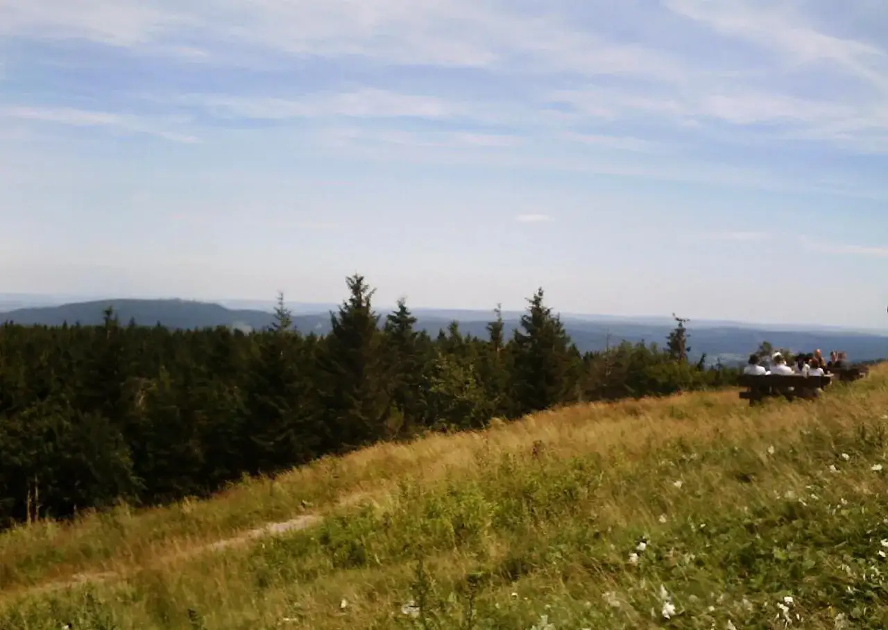 Panoramablick Th&uuml;ringer Wald vom Gro&szlig;en Beerberg
