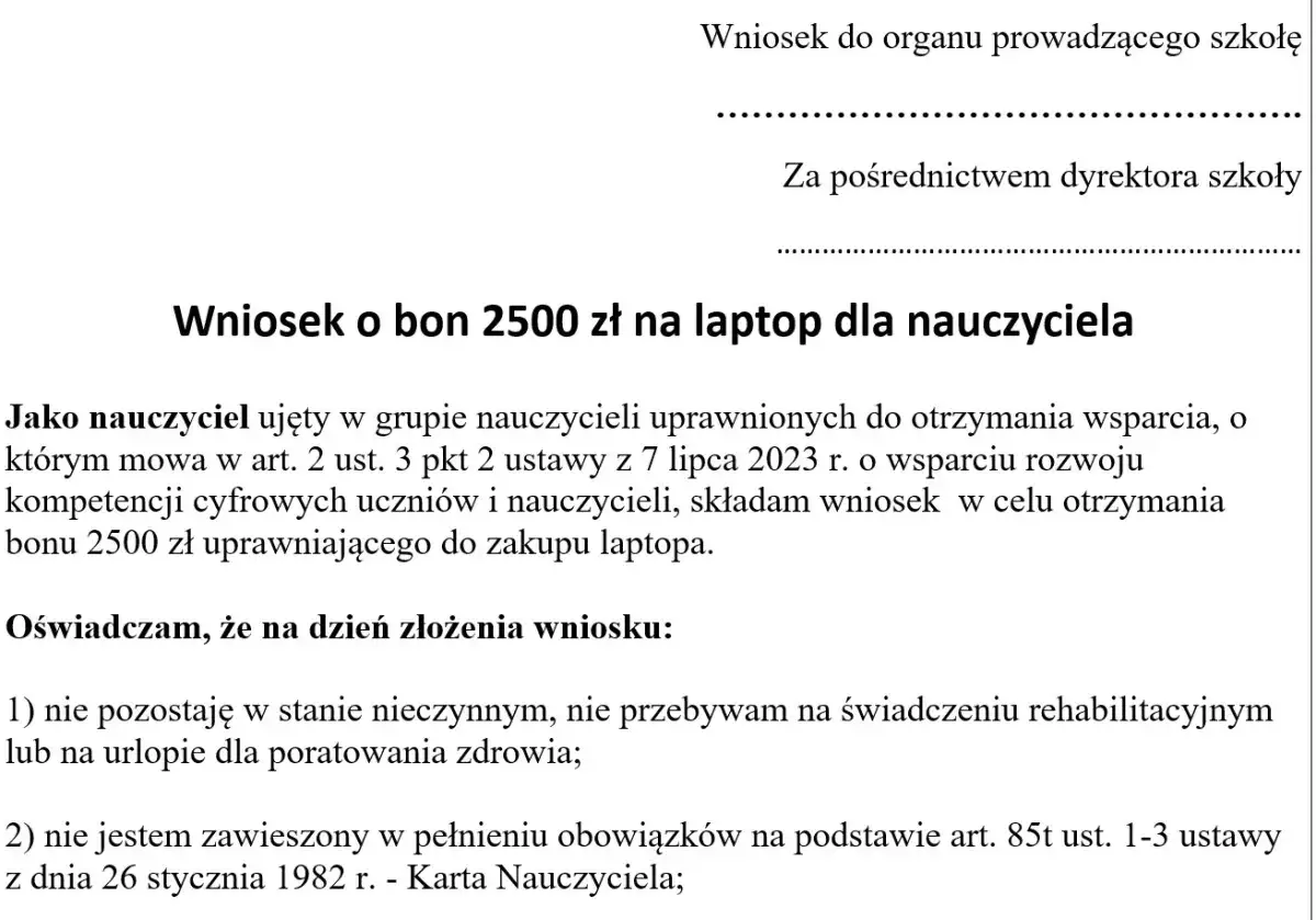 Profesjonalne podanie dokument