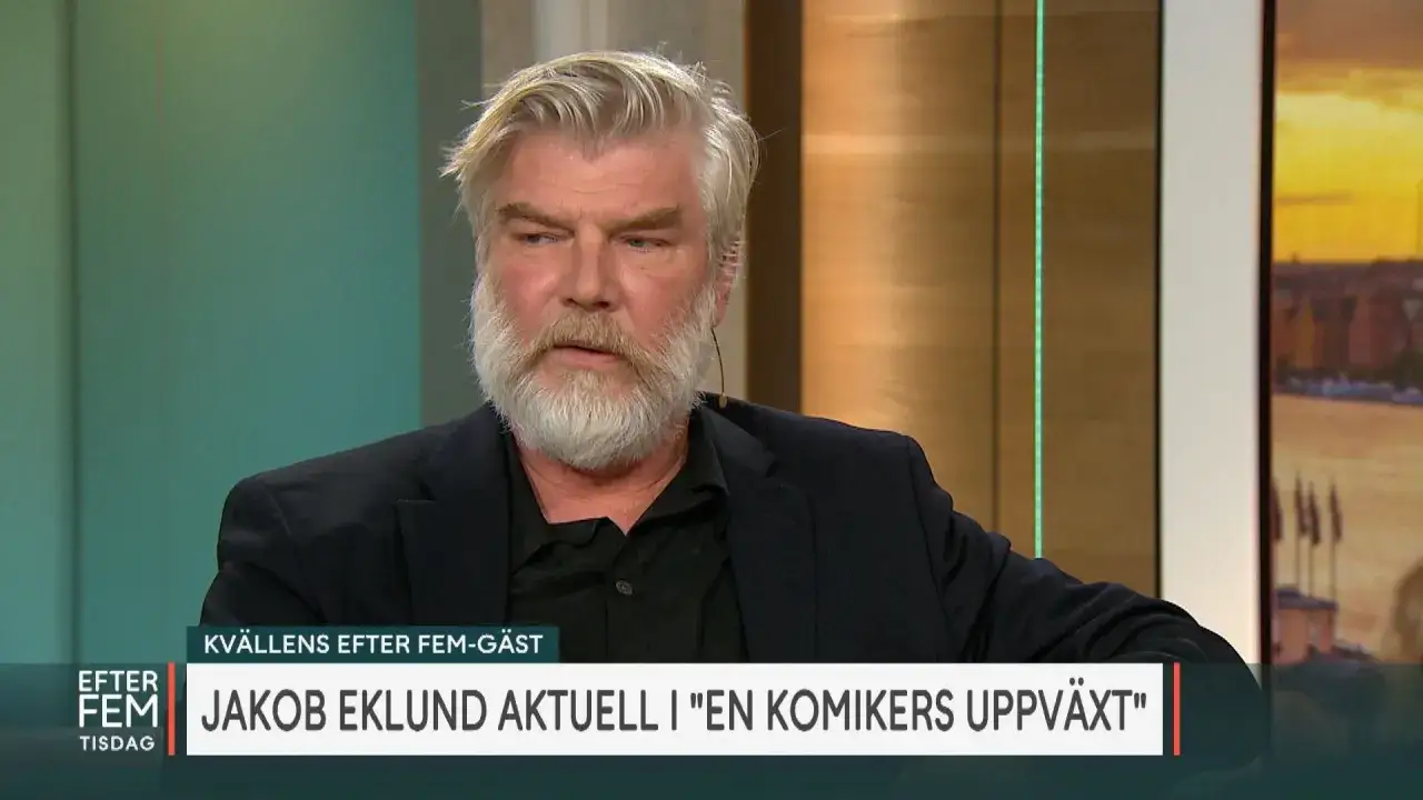 Jakob Eklund, känd från filmer och tv-program, gästar Efter Fem för att prata om