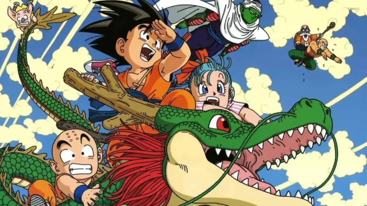 ¡Feliz goku day! Goku, Bulma, Krilin, Piccolo y Mutenroshi viajan en Shenlong.