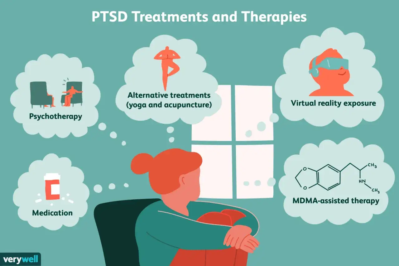 Leki na PTSD, psychoterapia, joga, wirtualna rzeczywistość i terapia wspomagana MDMA to opcje leczenia.