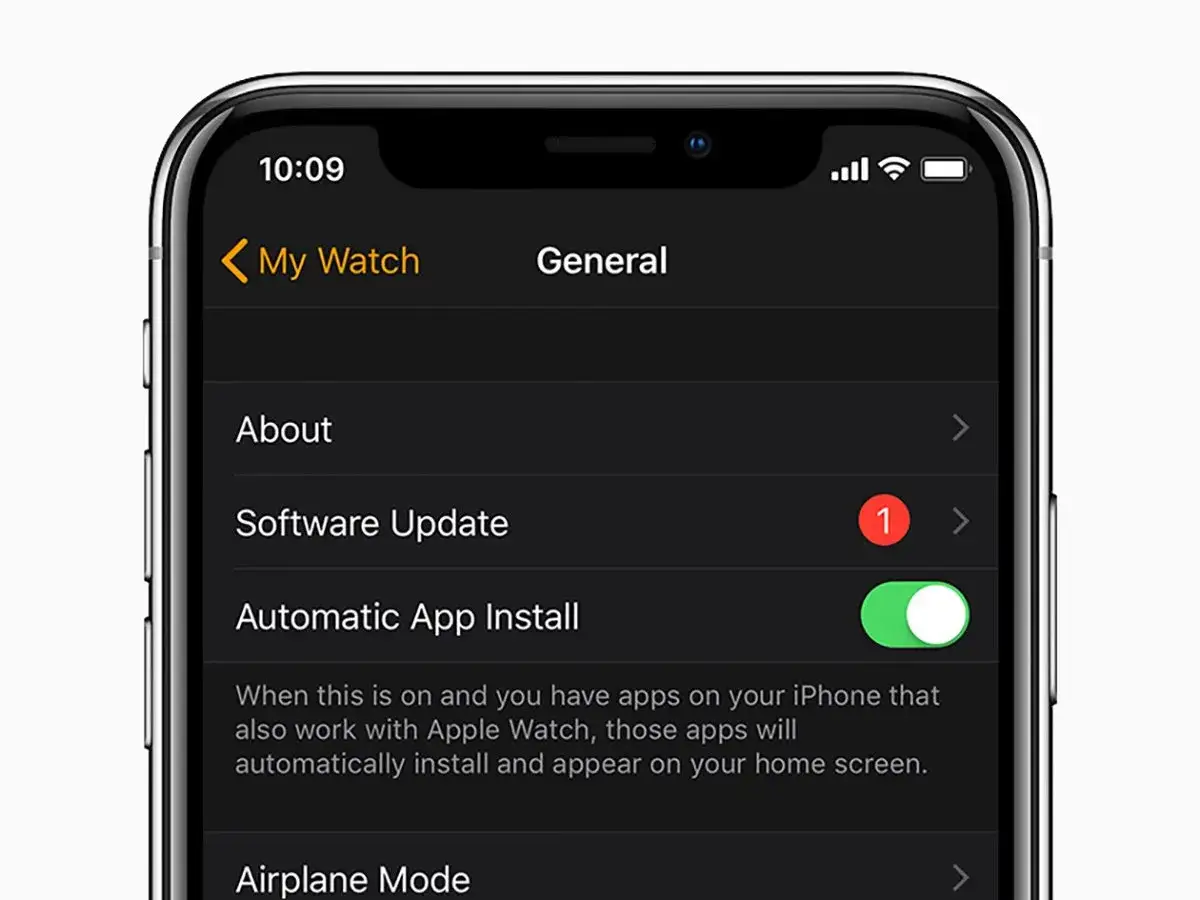 Inst&auml;llningar f&ouml;r Apple Watch: 
