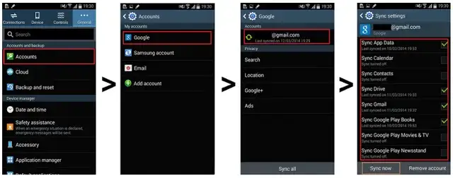 android kopia zapasowa danych przed resetem