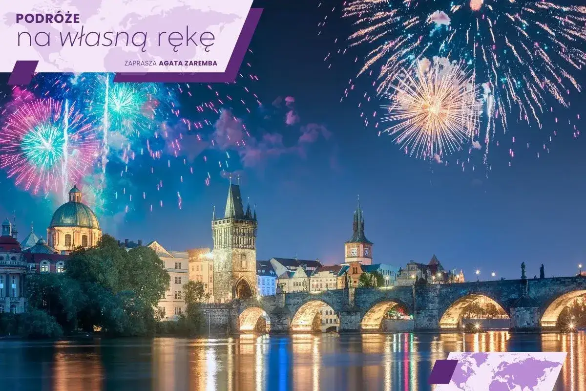 Tanie loty na Sylwestra do Pragi! Spektakularny pokaz fajerwerków nad Mostem Karola.