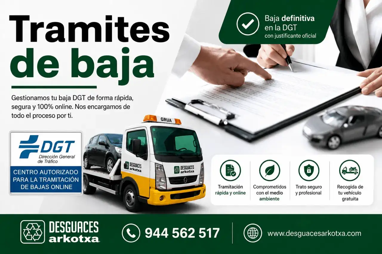 Gesti&oacute;n de baja definitiva en la DGT. Te ayudamos a como dar de baja una moto o coche r&aacute;pido y online. Recogida gratuita.