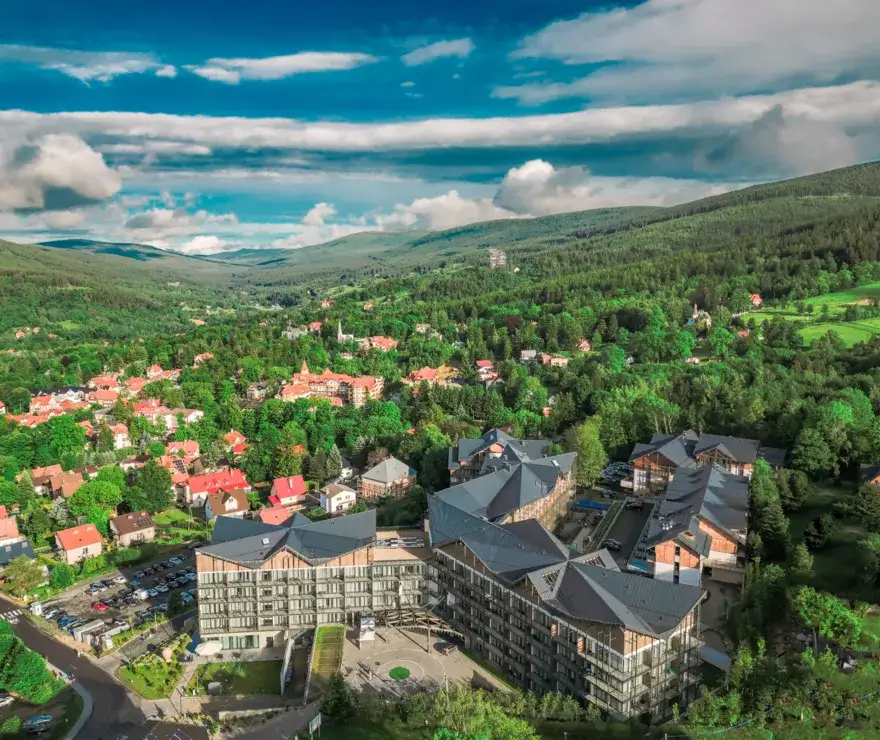 Elements Hotel & Spa Świeradów-Zdrój widok z lotu ptaka