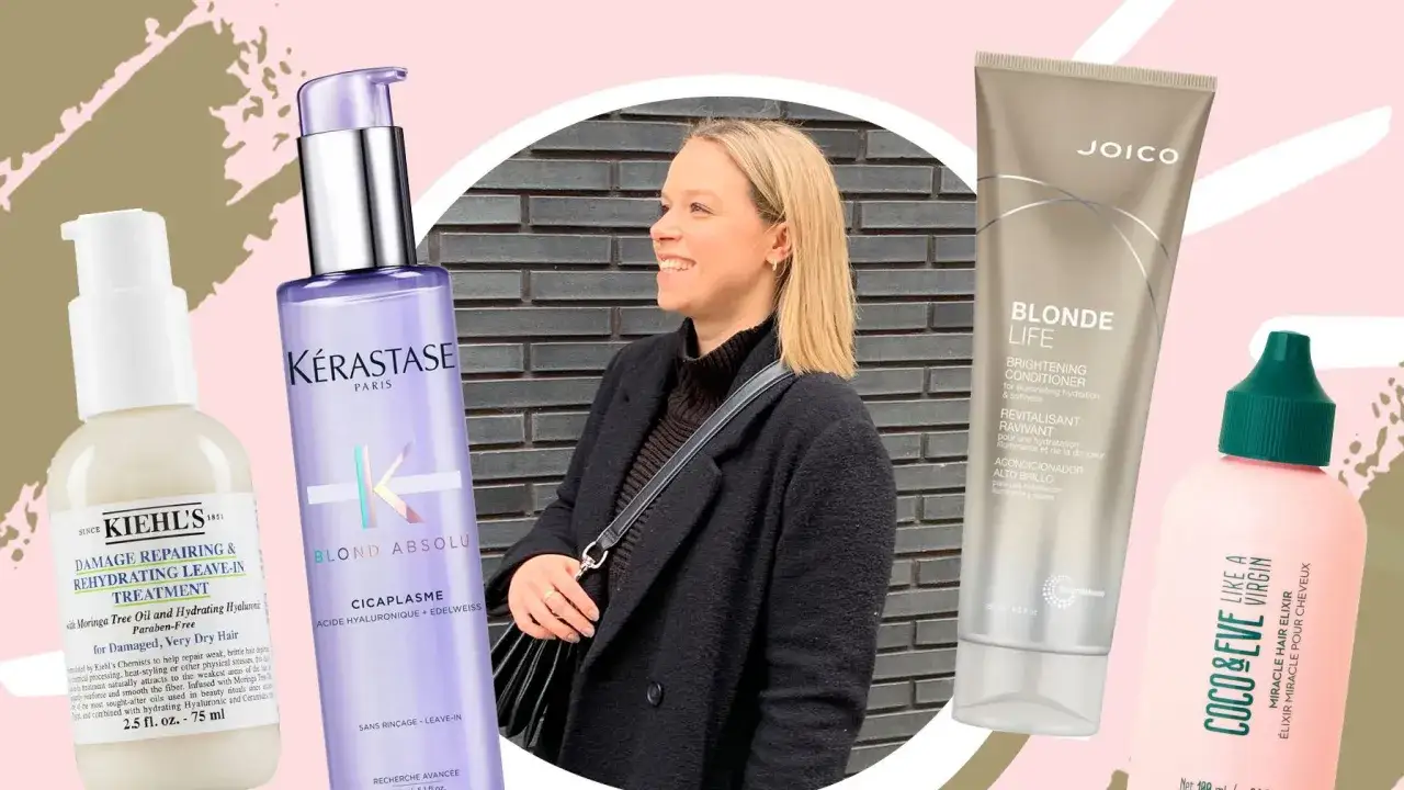 blonde haare dunkle strähnen pflegeprodukte
