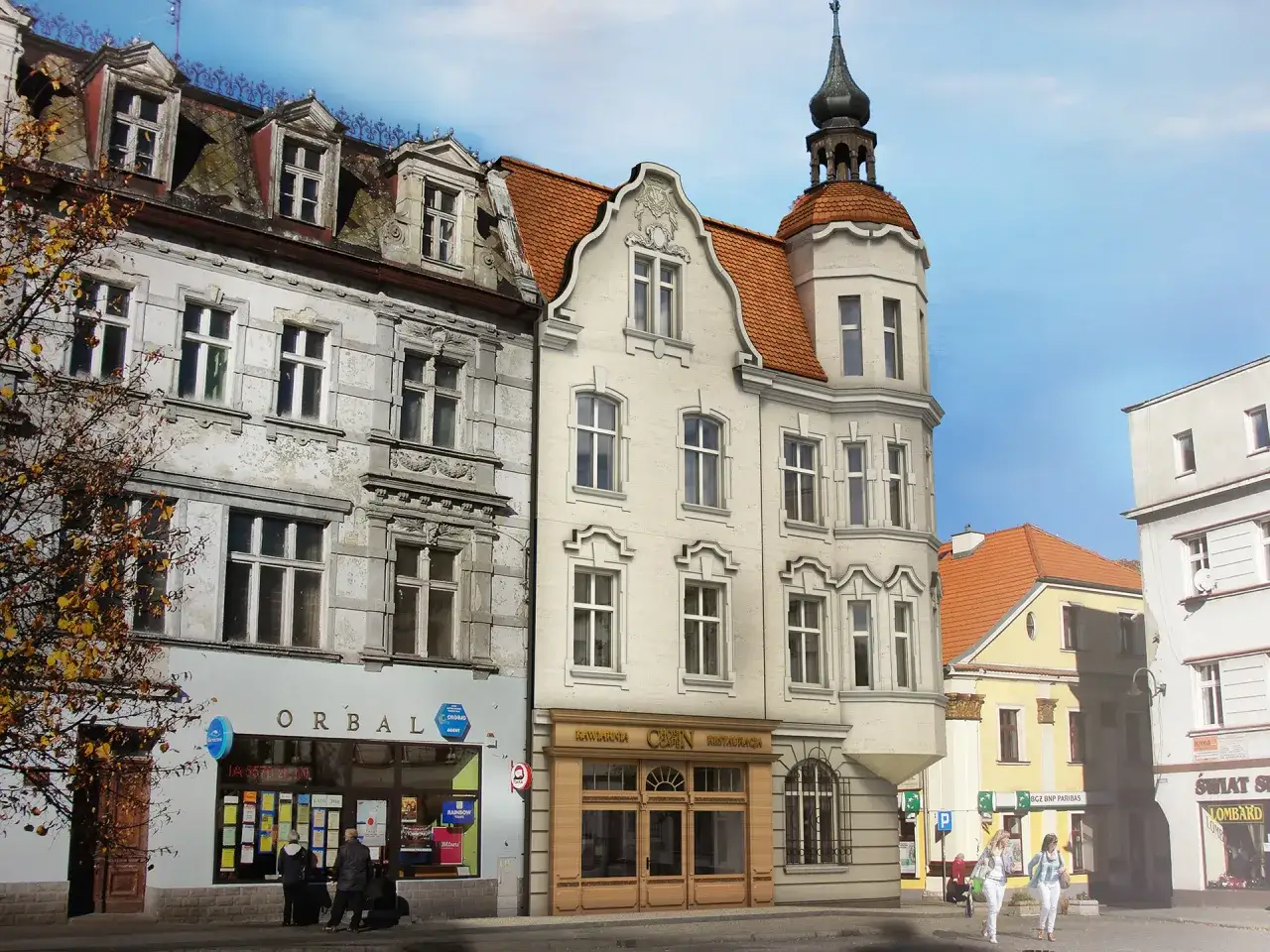 Rynek Tarnowskie Góry kamienice