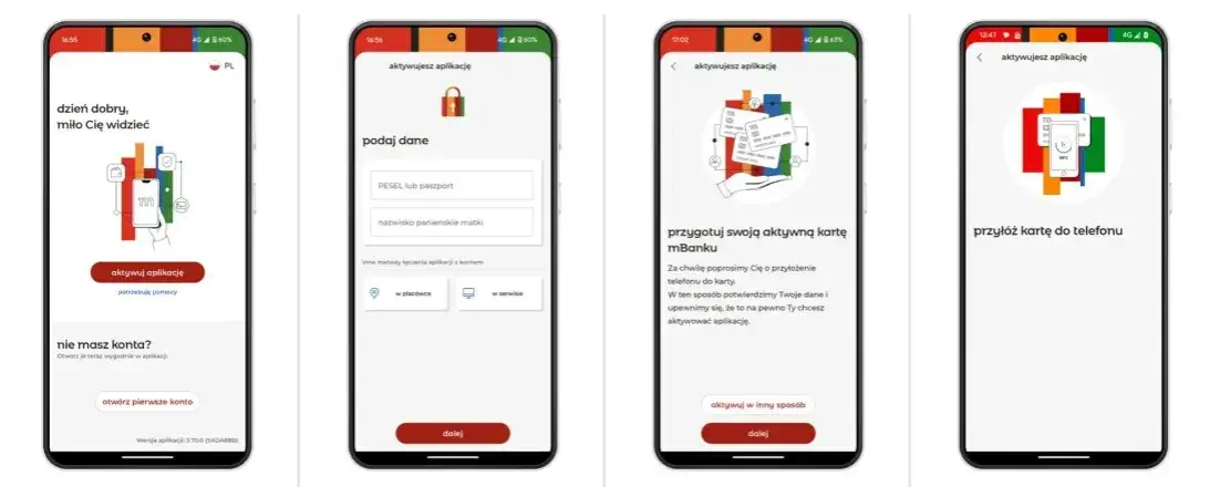 mBank aplikacja mobilna zamawianie karty