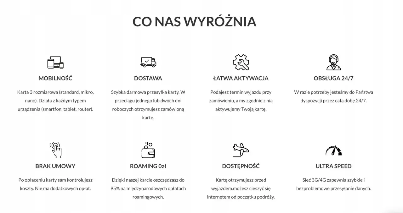 Oszczędzaj na roamingu w Wielkiej Brytanii i innych krajach dzięki naszej karcie. Szybka dostawa i łatwa aktywacja.