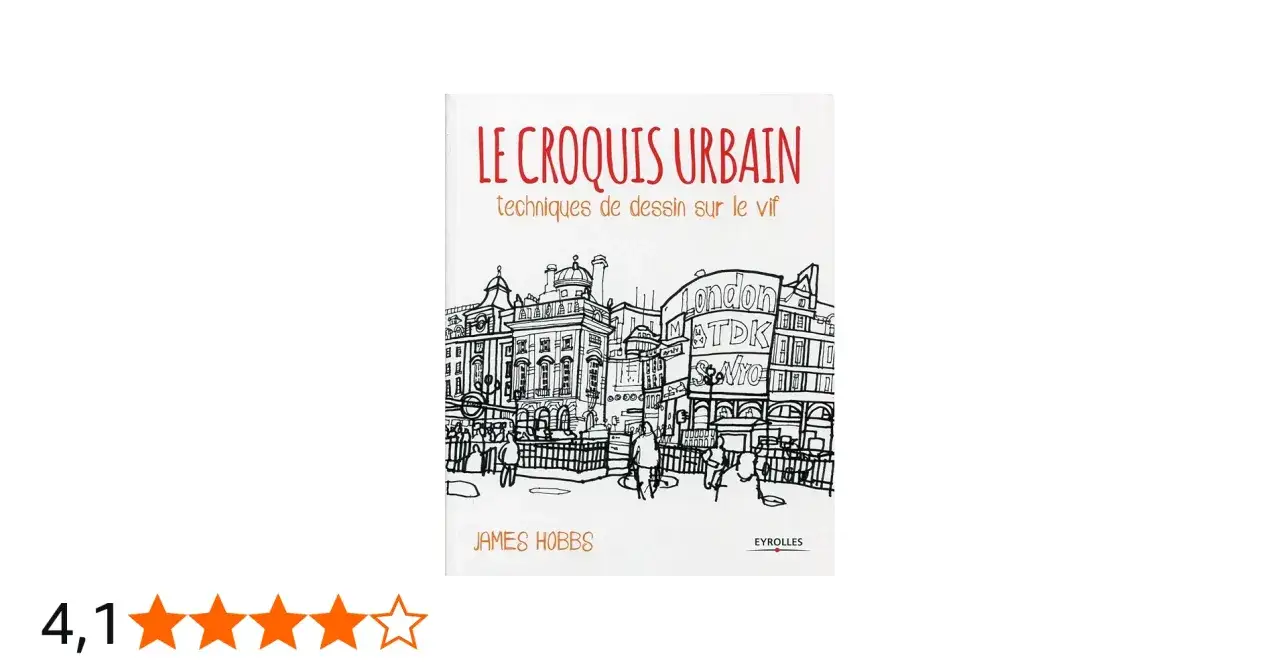 Le croquis urbain, techniques de dessin sur le vif. Une illustration de James Hobbs montrant une scène animée de Londres, capturée avec un style de croquis sur le vif.