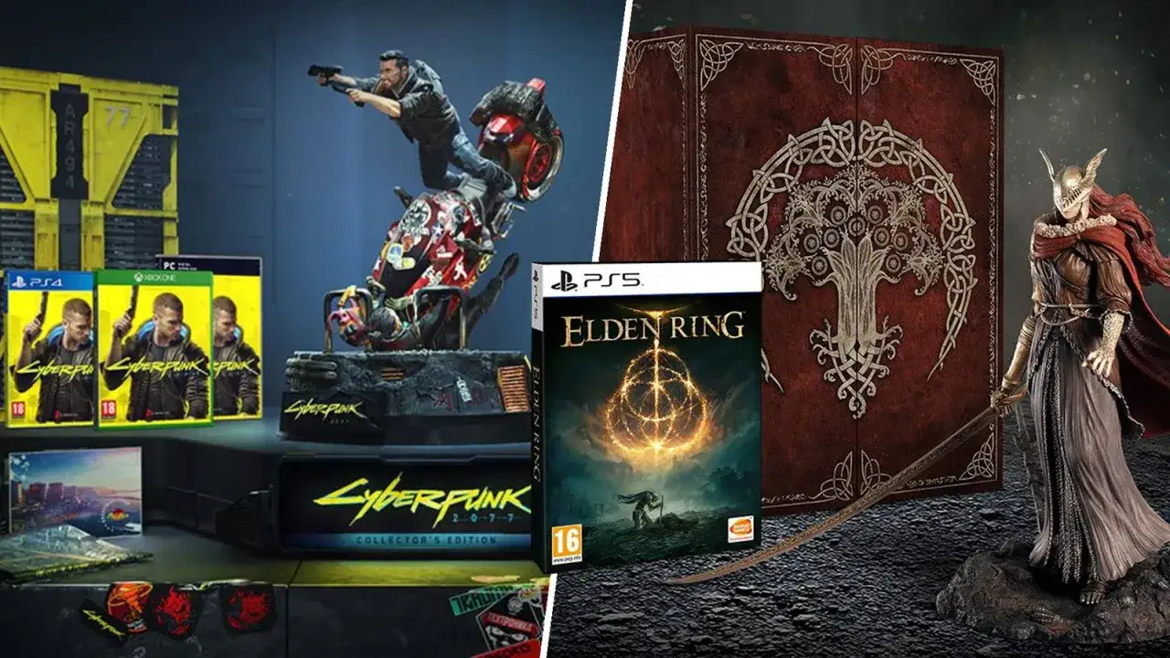 Kolekcjonerskie edycje gier Cyberpunk 2077 i Elden Ring, w tym figurki i pudełka, mogą być najdroższa gra na świecie dla kolekcjoner&oacute;w.