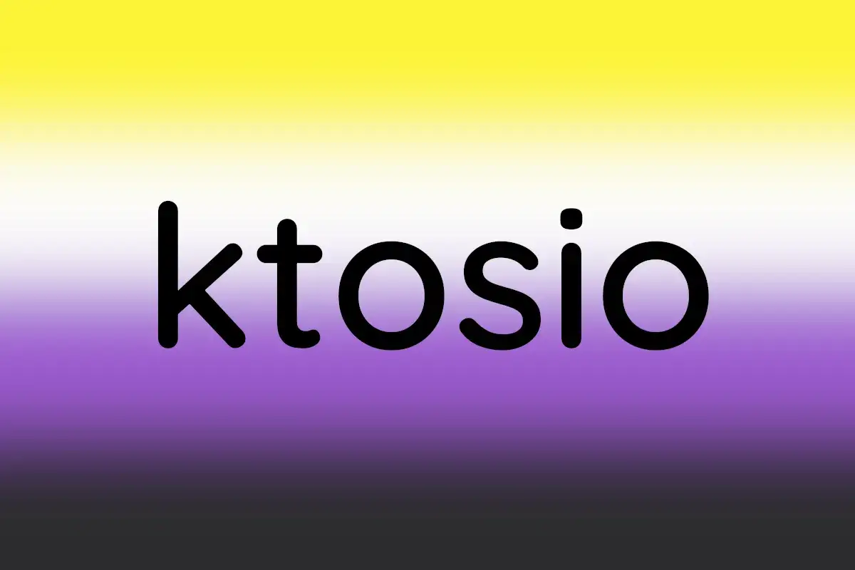 Niebiesko-fioletowo-żółte tło z napisem